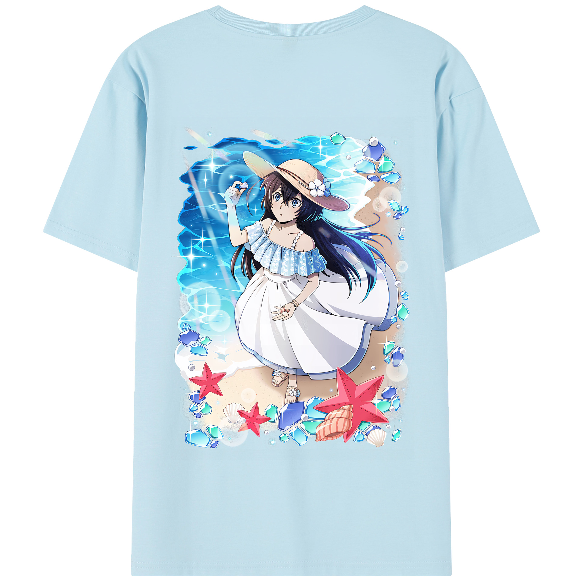 （画像用） 文豪ストレイドッグス Bungo Stray Dogs 綿100％半袖Tシャツ（背面プリント）